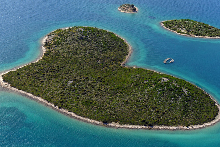 Otok galenjesnjak - otok u obliku srca