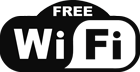 Free wifi logo internet access